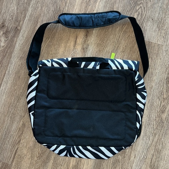 JanSport Zebra Messenger Bag With Adjustable Strap - Picture 2 of 10